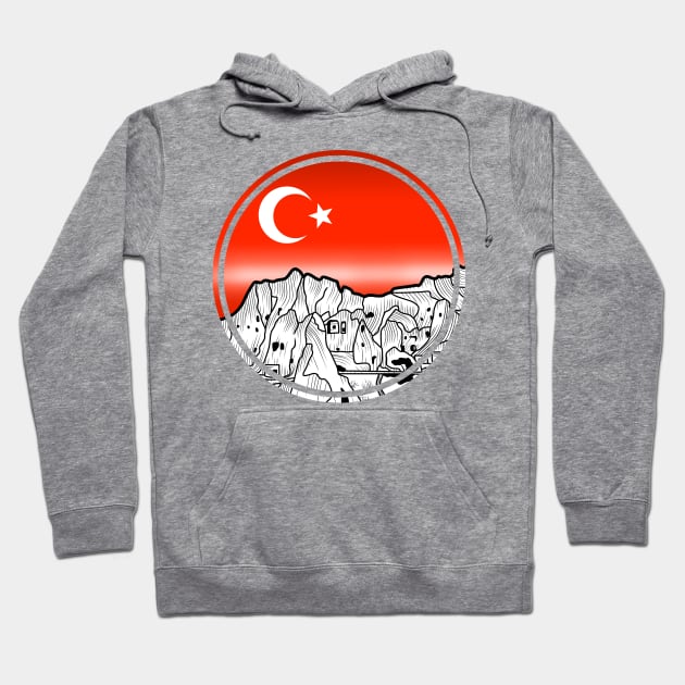 Cappadocia Turkey Cave Houses Hoodie by mailboxdisco